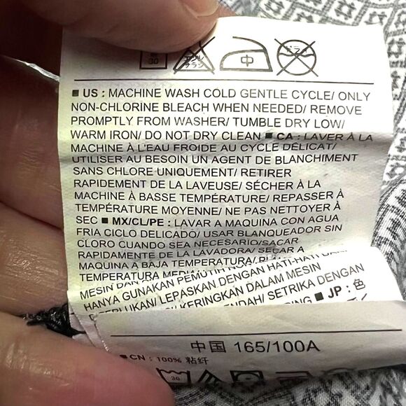 Old Navy Womens Blouson Sundress Sleeveless Geo Print Summer Lightweight Large - Picture 15 of 15